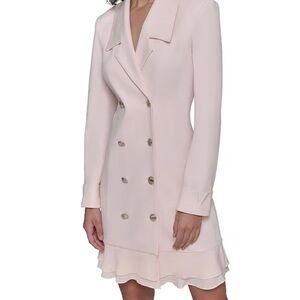 Karl Lagerfeld Blush Pink Long Sleeve Dress